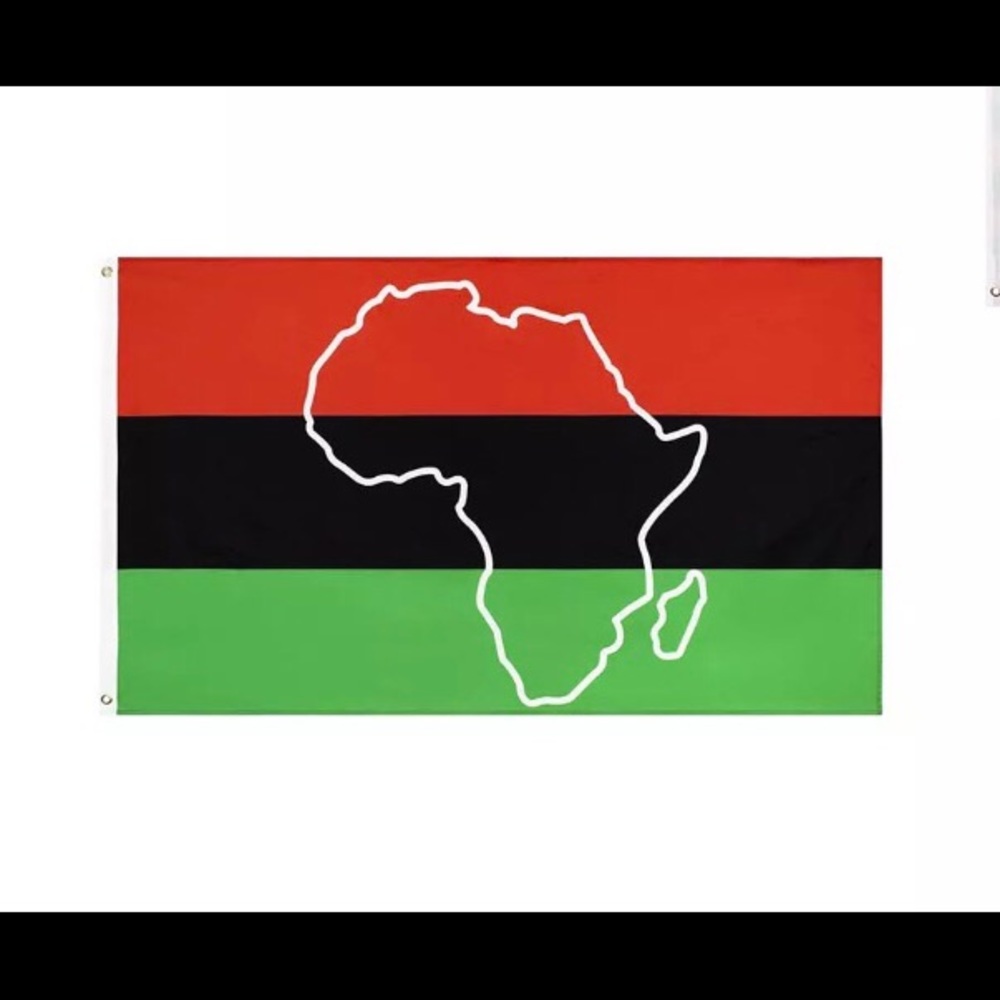 Pan African Continent Flag. African American flag.